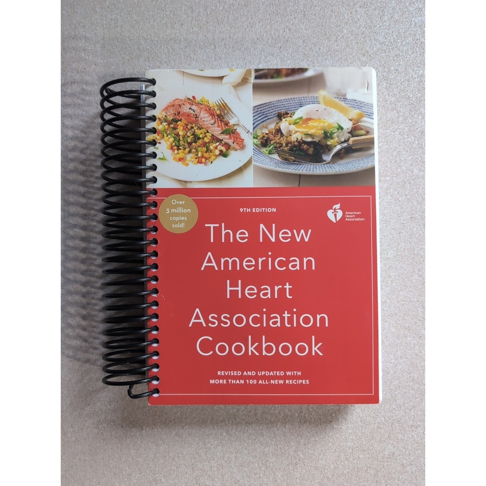 The New American Heart Association spiral Cookbook. Exc. condition 9th Edition.